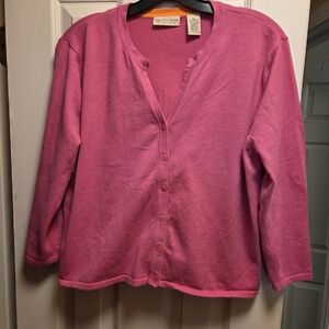 Apostrophe Pink and Orange Stretch Top